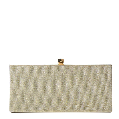 Jimmy Choo Lame Glitter Oversized Clutch Light Bronze 1 of 6