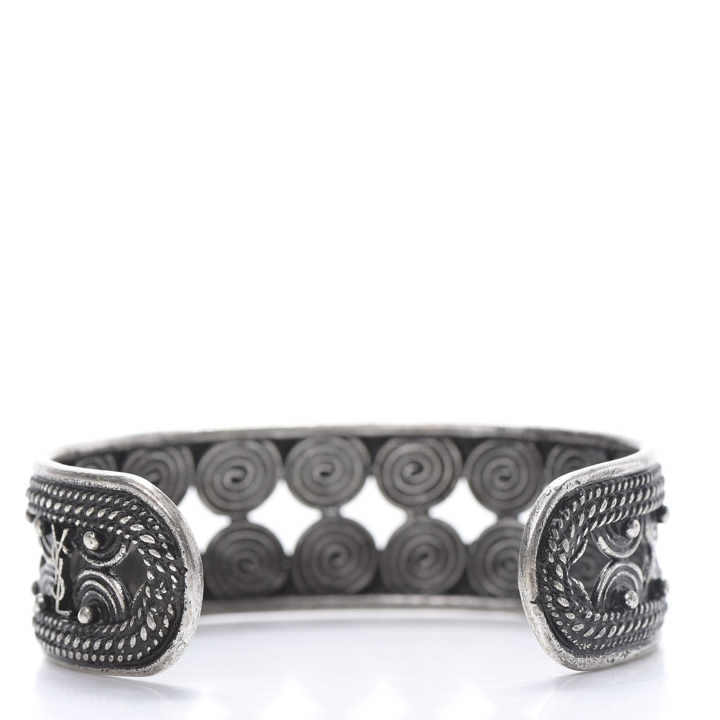 Brass Marrakech Cuff Bracelet Silver