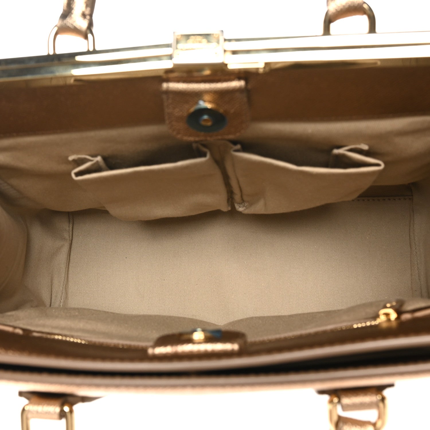 Dolce & Gabbana Metallic Dauphine Medium Frame Tote Gold 5 of 9