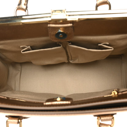 Dolce & Gabbana Metallic Dauphine Medium Frame Tote Gold 5 of 9