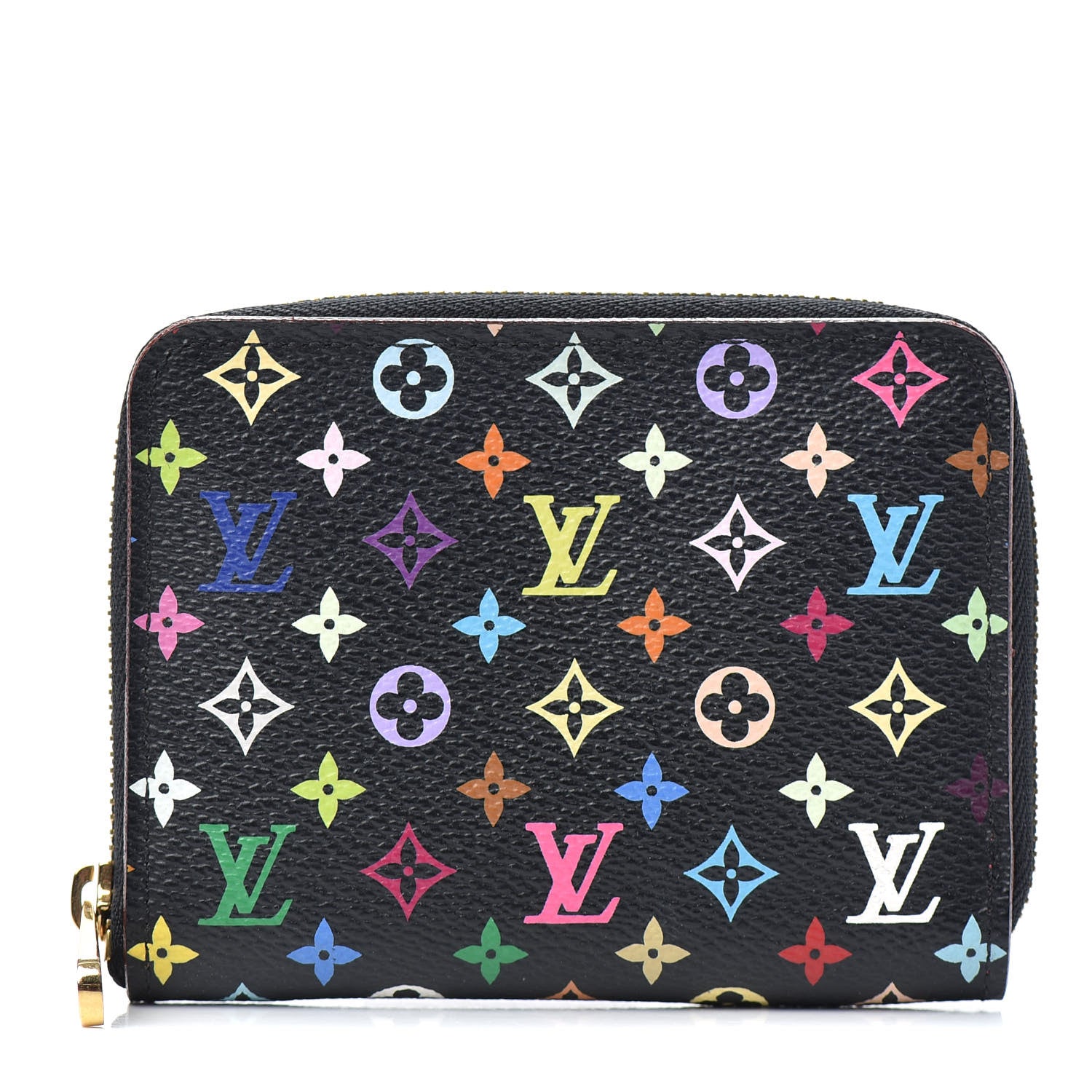 Louis Vuitton Monogram Multicolor Zippy Coin Purse Black Grenade 1 of 6