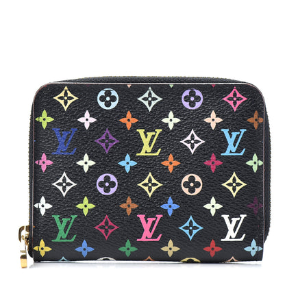 Louis Vuitton Monogram Multicolor Zippy Coin Purse Black Grenade 1 of 6