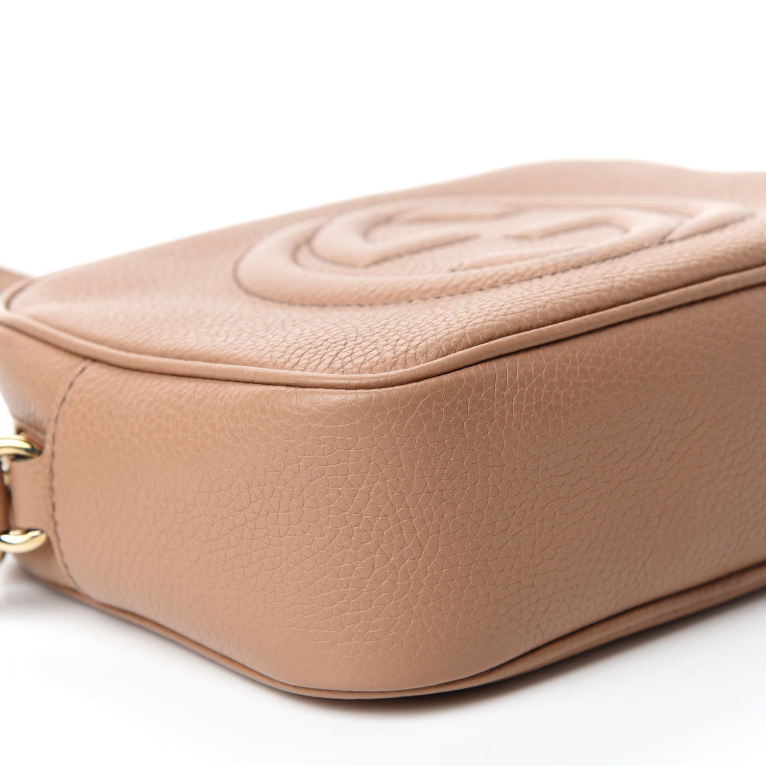 Gucci Pebbled Calfskin Small Soho Disco Bag Camelia 6 of 11