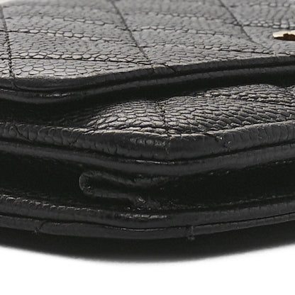 Chanel Caviar Quilted Wallet on Chain WOC Black 10 of 11