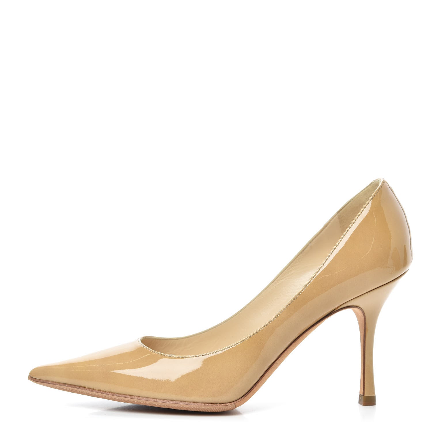 Jimmy Choo Patent Agnes 85 Pumps 36.5 Beige 1 of 7