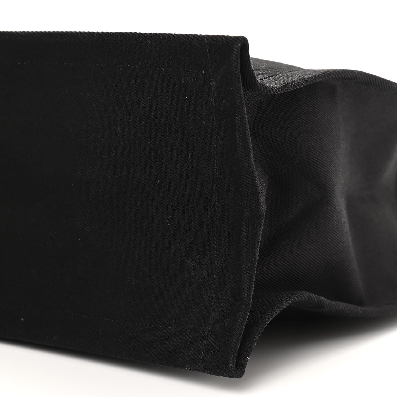 Saint Laurent Linen Calfskin Rive Gauche Tote Black 11 of 13