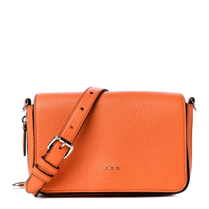Fendi Cuoio Romano Mini Expandable Flap Bag Orange 1 of 4
