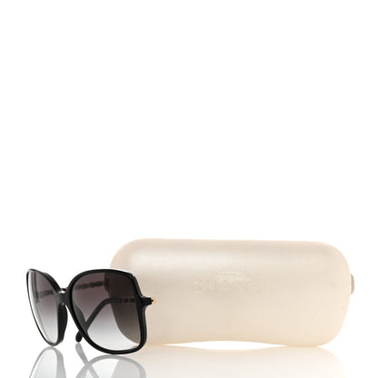 Chanel Acetate Lambskin Chain Square Sunglasses 5210-Q Black 8 of 8