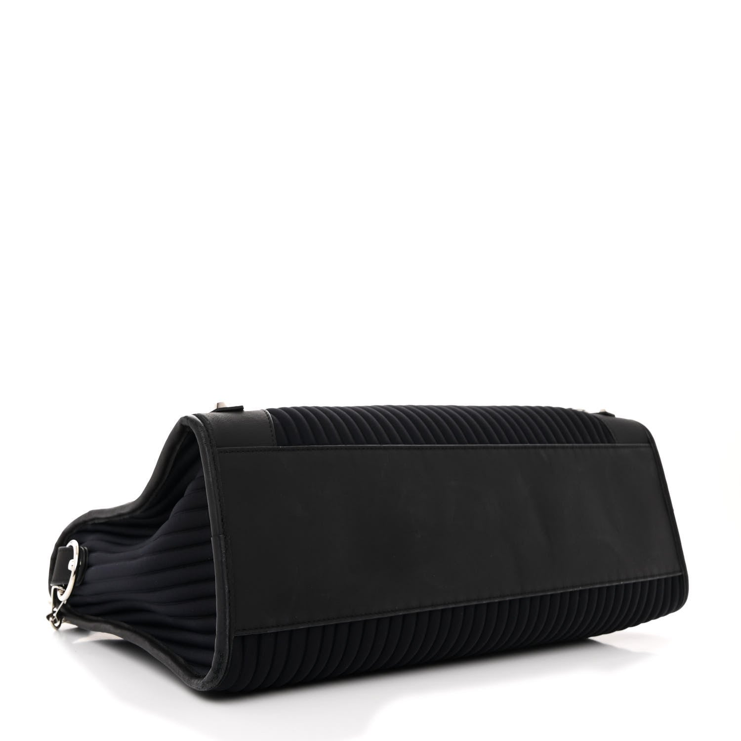 Balenciaga Ribbed Neoprene Classic Silver Hardware City Black 4 of 10