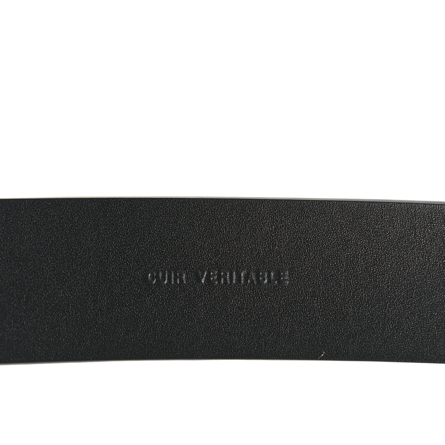 Glazed Calfskin CC Belt 80 32 Black