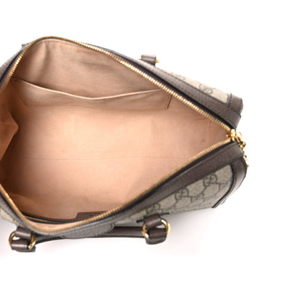 Gucci GG Supreme Monogram Web Medium Ophidia Boston Brown 5 of 10