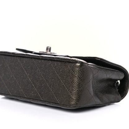 Chanel Iridscent Caviar Quilted Mini Rectangular Flap Dark Green 8 of 9