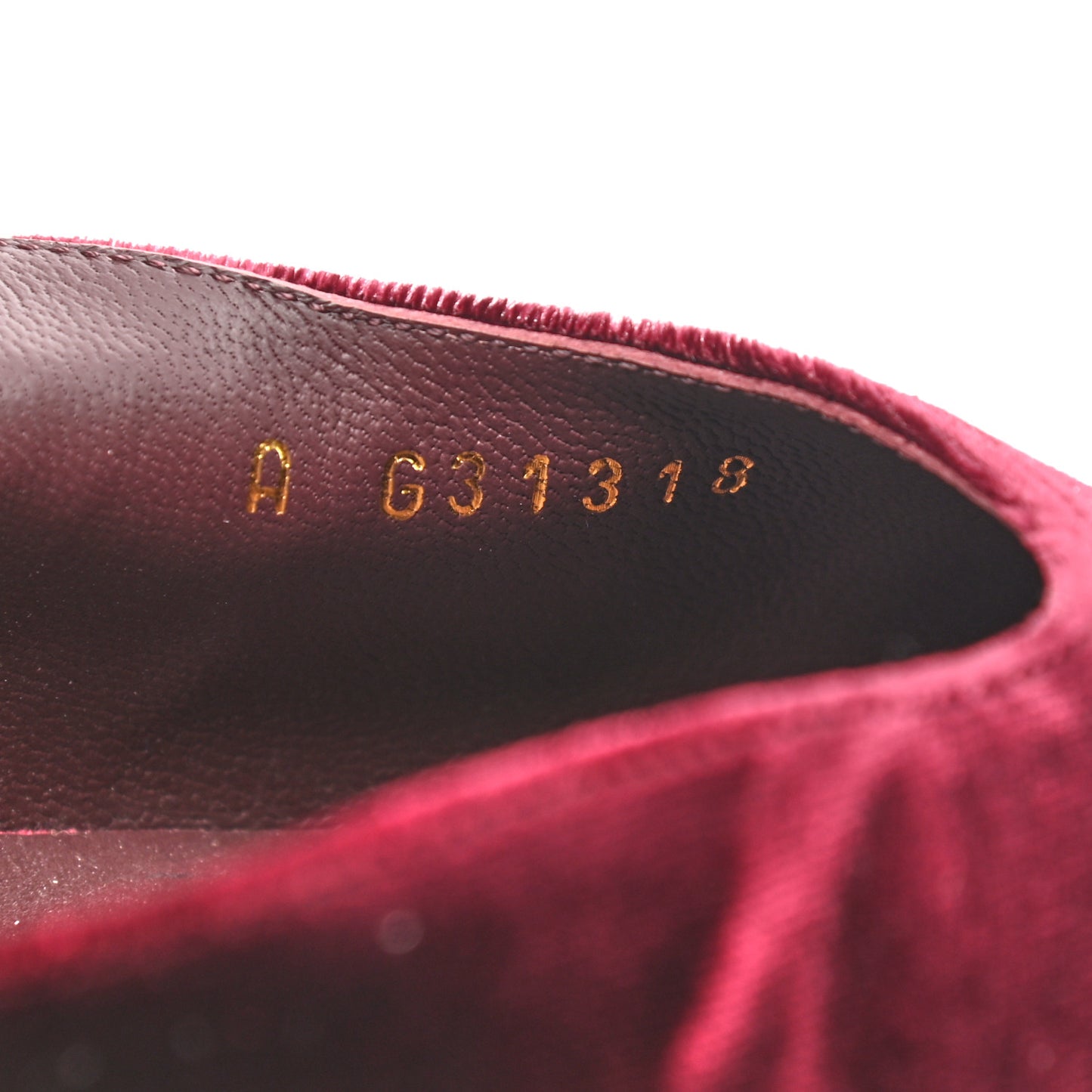Velvet Grosgrain Cap Toe CC Slingback Pumps 40.5 Burgundy Black