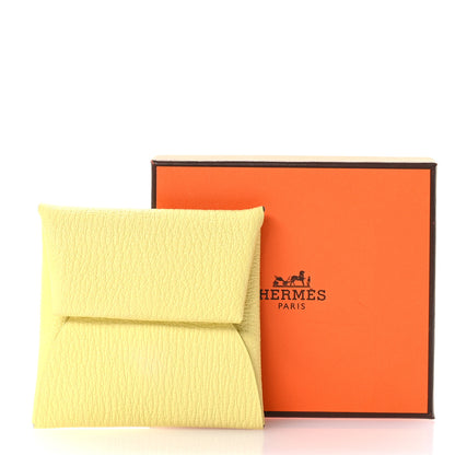 Hermes Chevre Mysore Bastia Coin Purse Lime 8 of 8