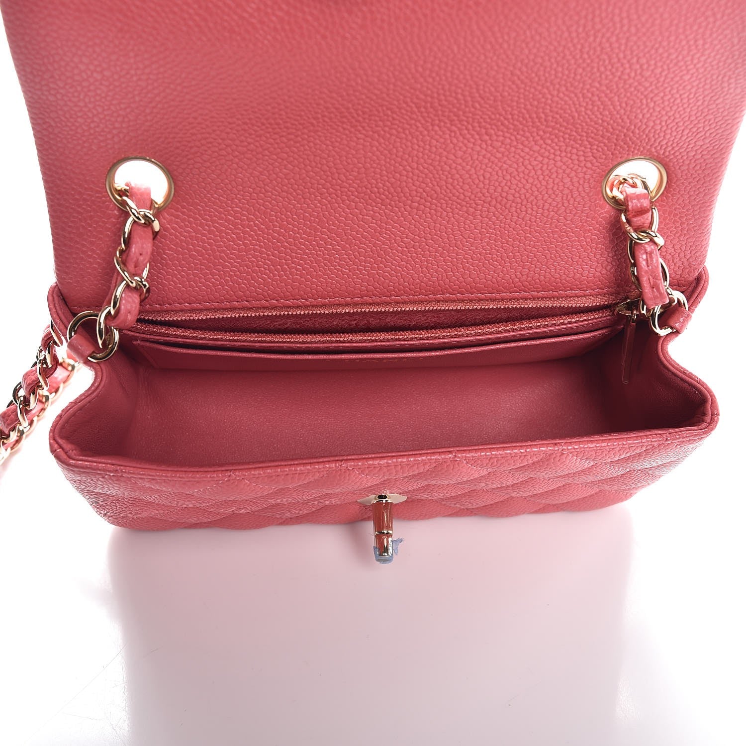Chanel Caviar Quilted Mini Rectangular Flap Pink 5 of 8