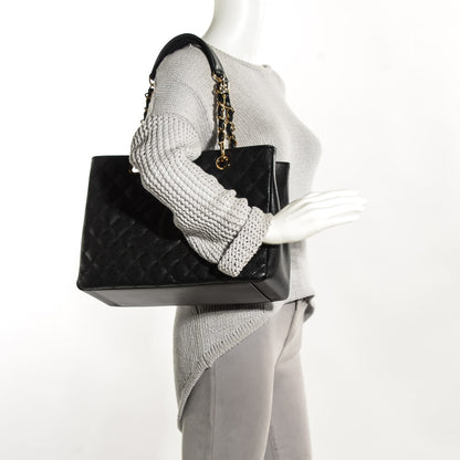 Chanel Caviar Quilted Grand Shopping Tote GST Black 2 of 7