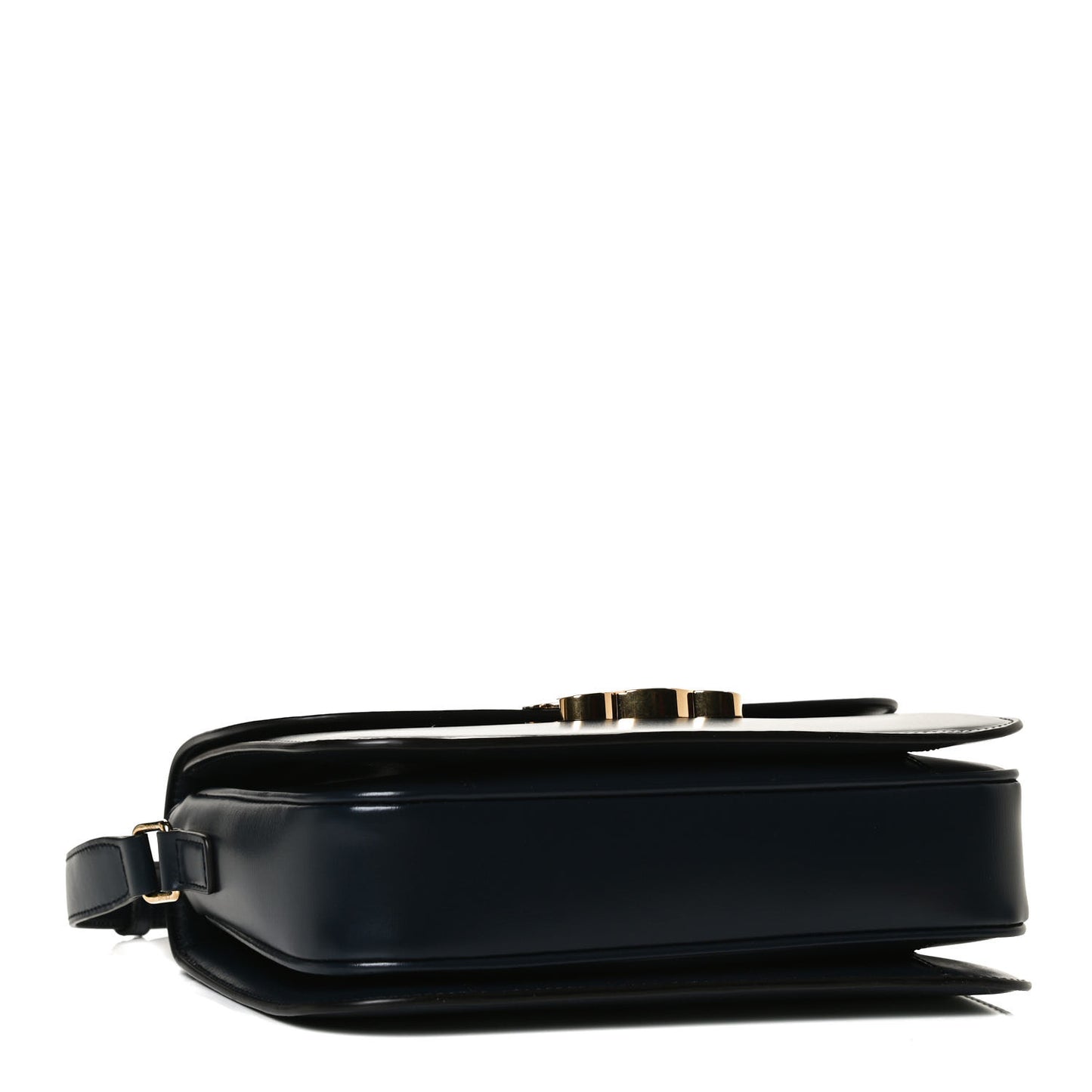 Shiny Calfskin Medium Triomphe Navy Blue