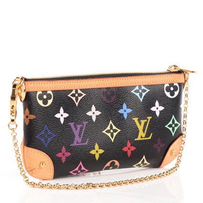 Louis Vuitton Monogram Multicolor Pochette Milla MM Black 3 of 7
