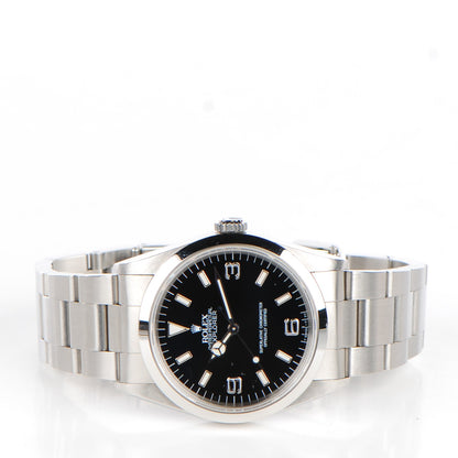 Rolex Stainless Steel 36mm Oyster Perpetual Explorer Watch Black 14270 4 of 8