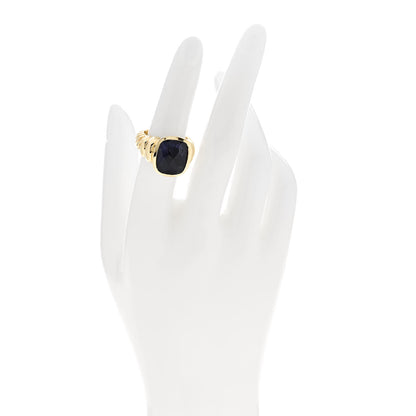 David Yurman 18K Yellow Gold Iolite 14mm Ring 51 5.75 2 of 4