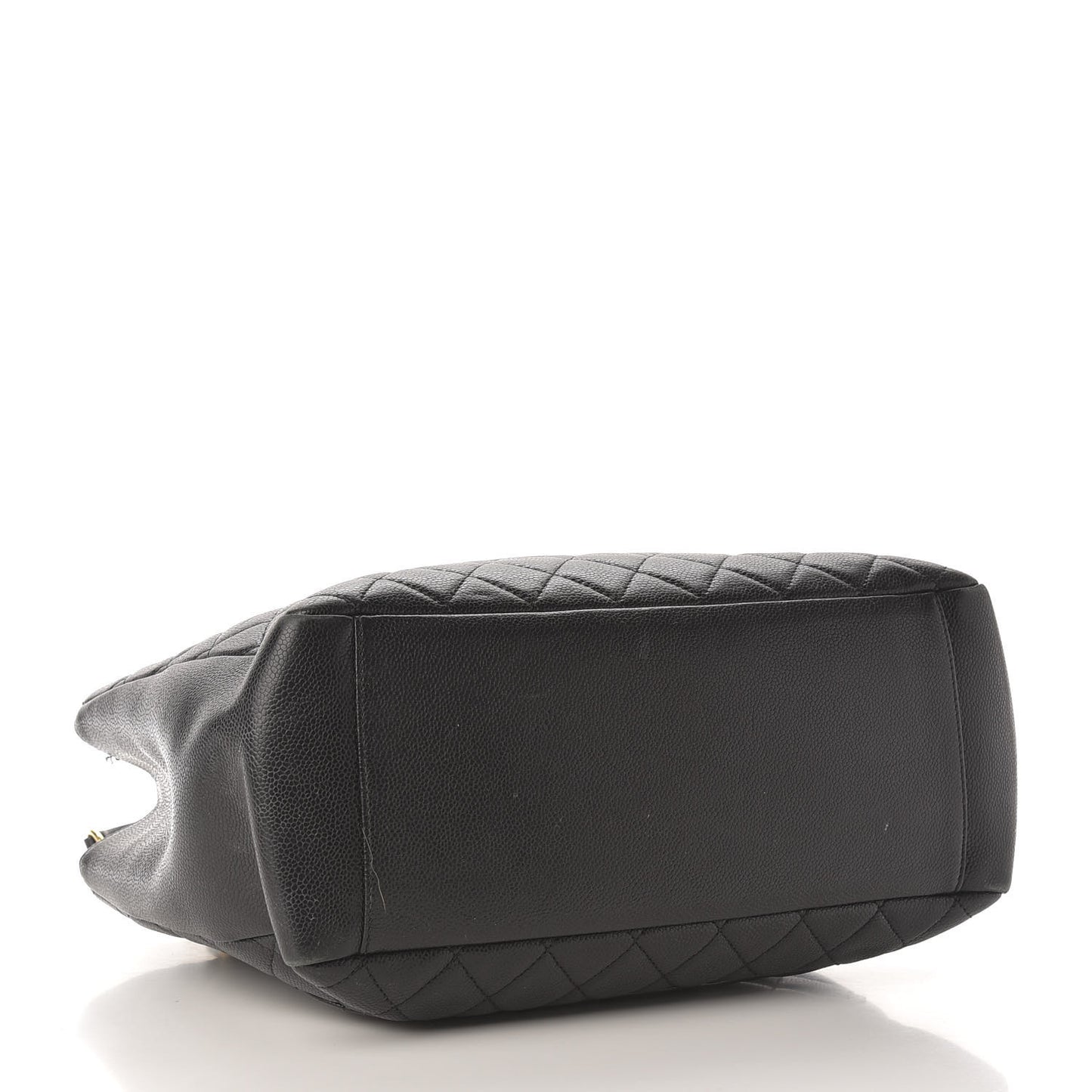 Caviar Quilted Grand Shopping Tote GST Black