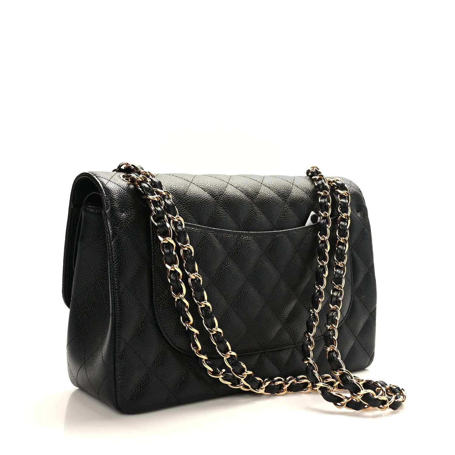 Chanel Caviar Quilted Jumbo Double Flap Black 3 of 9