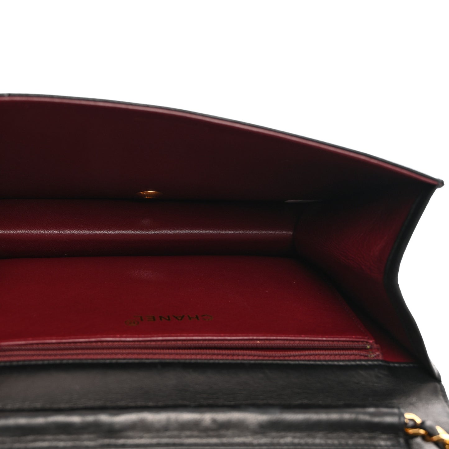 Lambskin Quilted Small Single Flap Bag Black