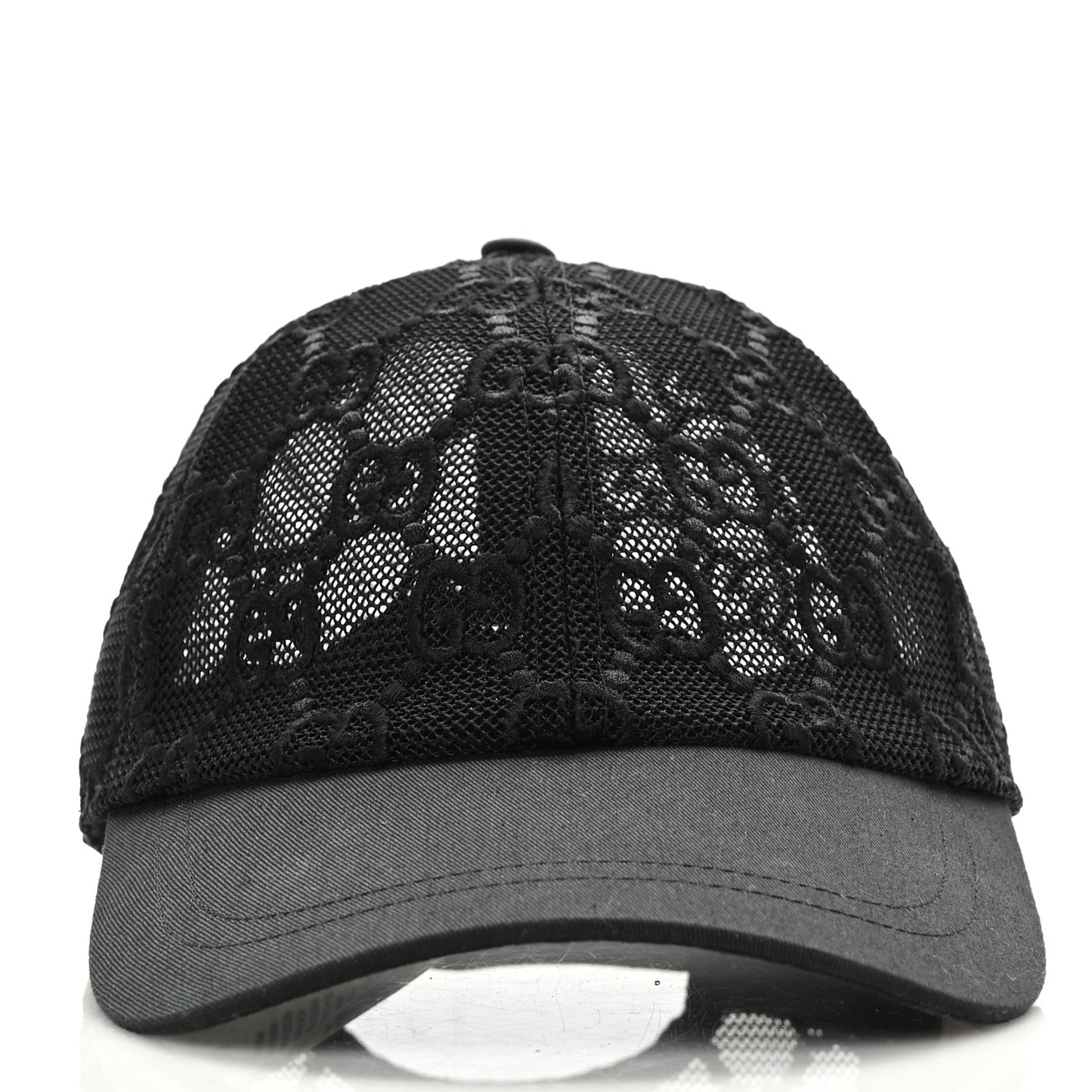 Mesh GG Monogram Shivali Baseball Hat S Black