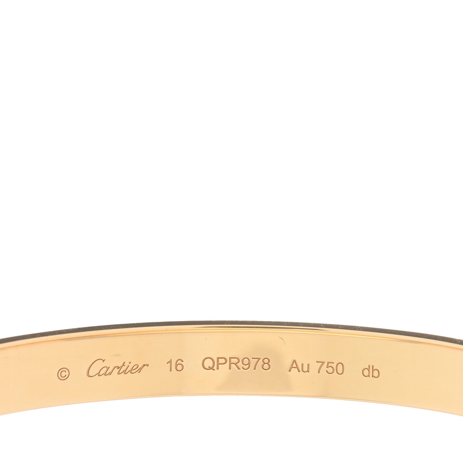 Cartier 18K Yellow Gold LOVE Bracelet 16 4 of 5