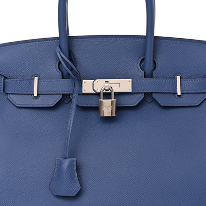 Hermes Epsom BIRKIN 30 Bleu Brighton 8 of 12