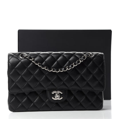 Chanel Caviar Quilted Medium Double Flap Black 12 of 12