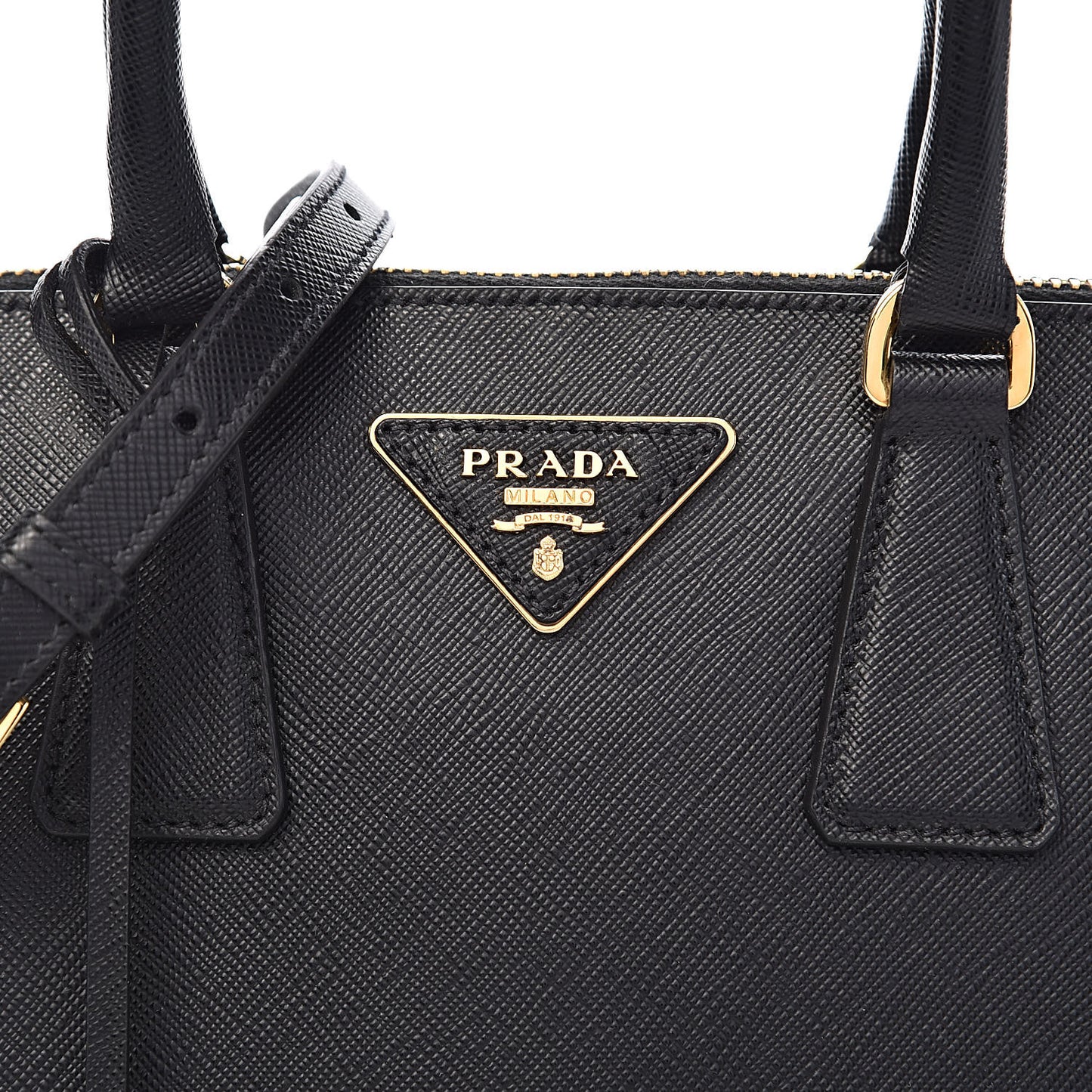 Saffiano Lux Small Promenade Tote Black