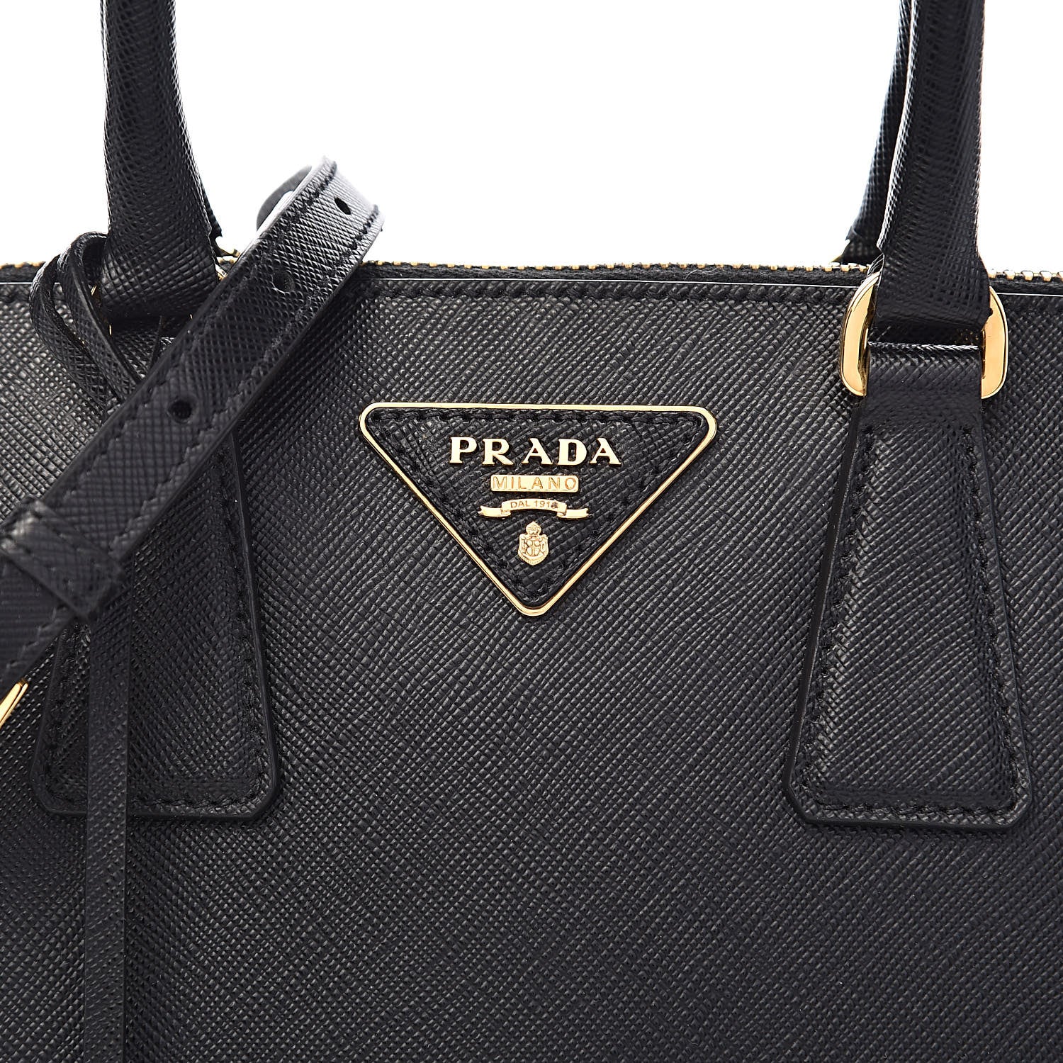 Prada Saffiano Lux Small Promenade Tote Black 10 of 10