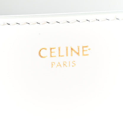 Celine Shiny Calfskin Triomphe Shoulder Bag Soft Blue 6 of 11