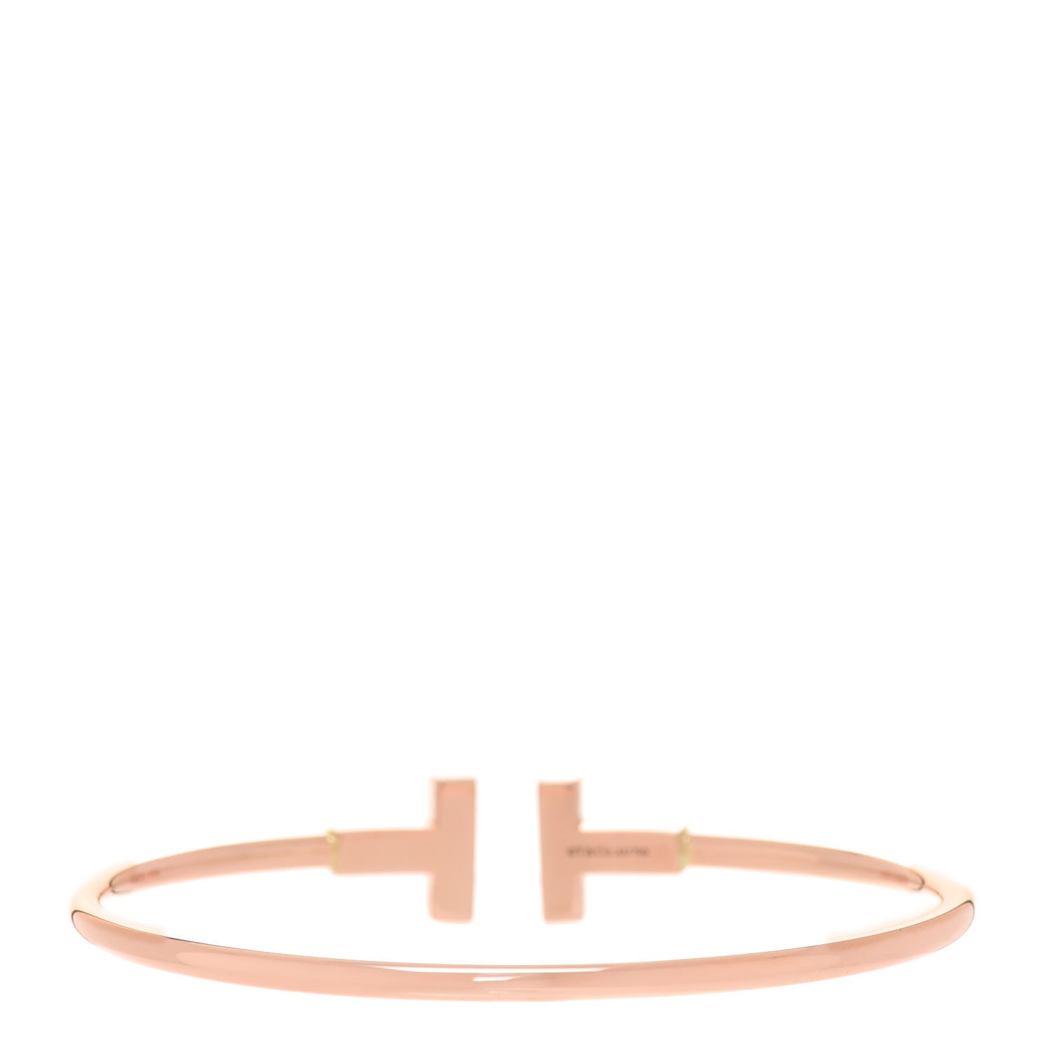 Tiffany 18K Rose Gold T Wire Bracelet 3 of 5