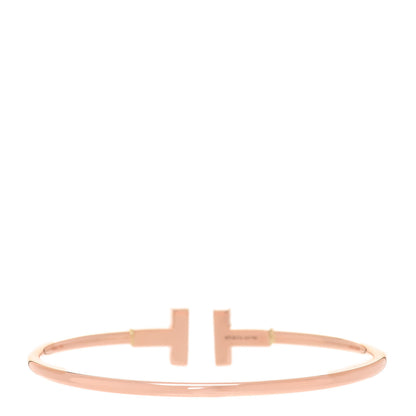 Tiffany 18K Rose Gold T Wire Bracelet 3 of 5