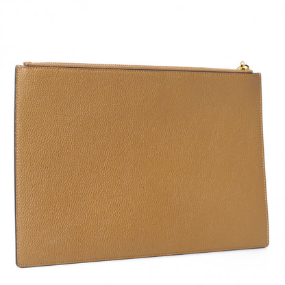 Gucci Grainy Calfskin Zumi Zip Pouch Friky Taupe 3 of 10