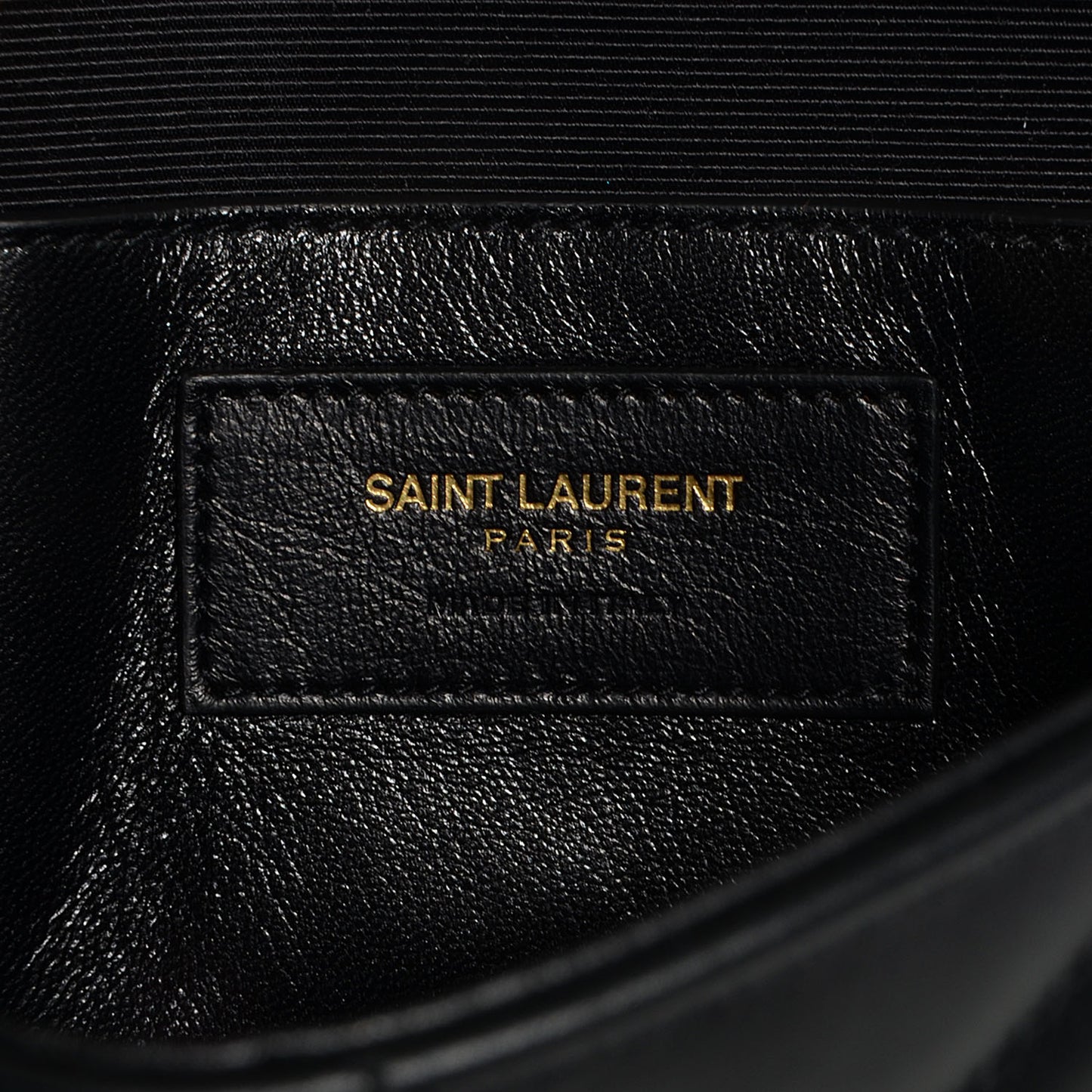 Lambskin Matelasse Chevron Medium Monogram Satchel Black