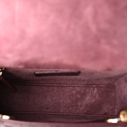 Christian Dior Lambskin Cannage Mini Lady Dior Plum 5 of 9