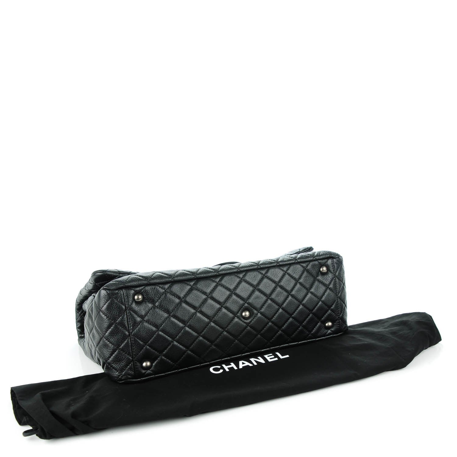 Chanel Calfskin XXL Travel Flap Bag Black 4 of 8
