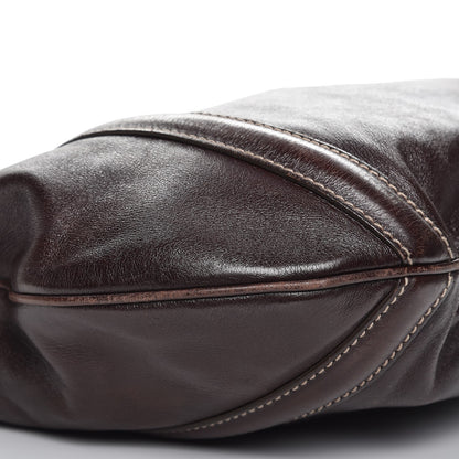 Gucci Calfskin Medium Britt Bag Dark Brown 11 of 14