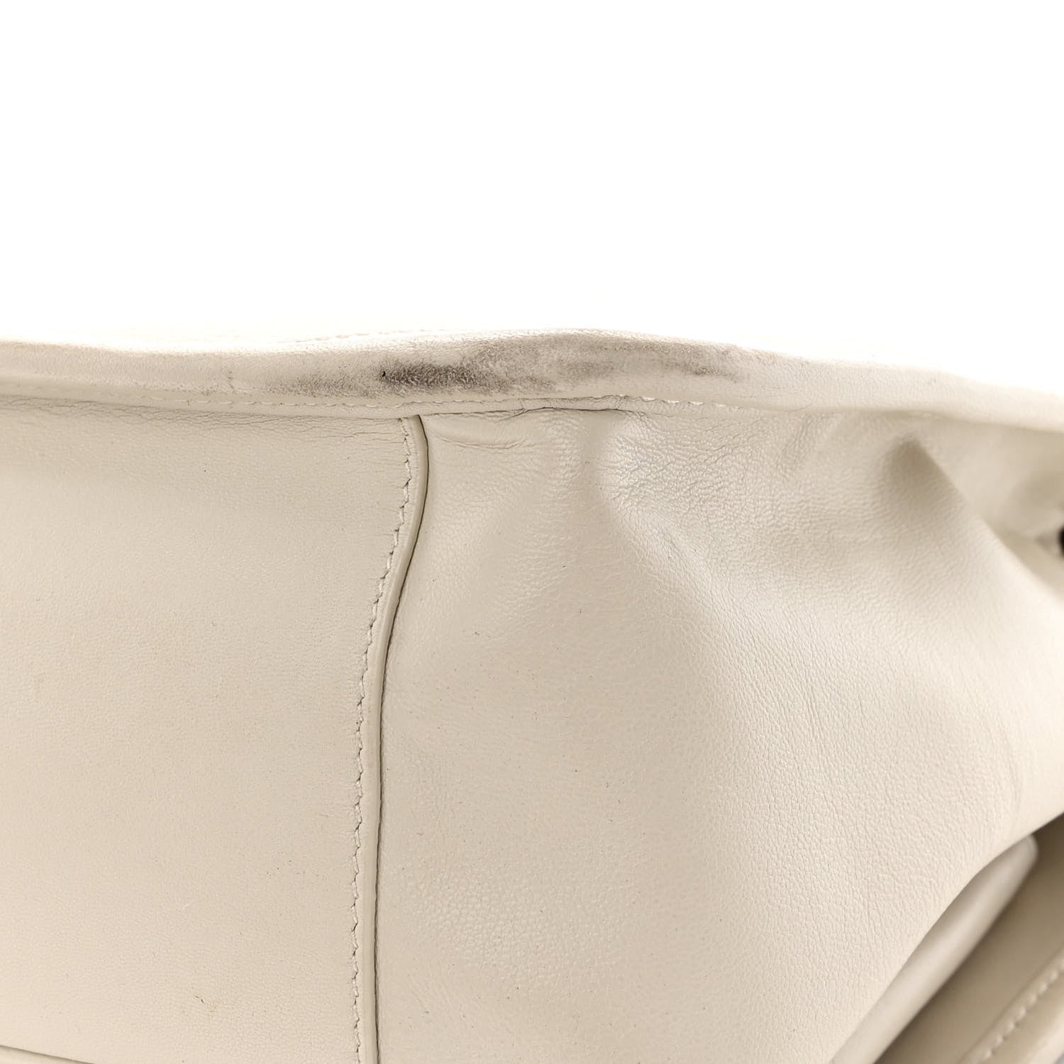 Saint Laurent Lambskin Matelasse Monogram Medium Niki Chain Satchel Ivory 17 of 19