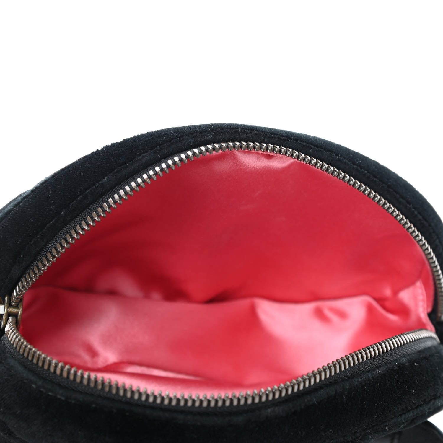 Gucci Velvet Matelasse GG Marmont Belt Bag 75 30 Black 4 of 4
