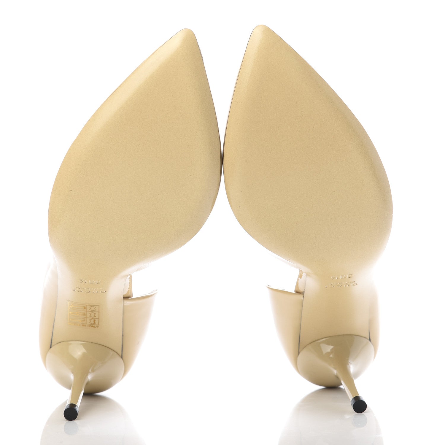 Gucci Patent Calfskin Pumps 36.5 Powder 5 of 8