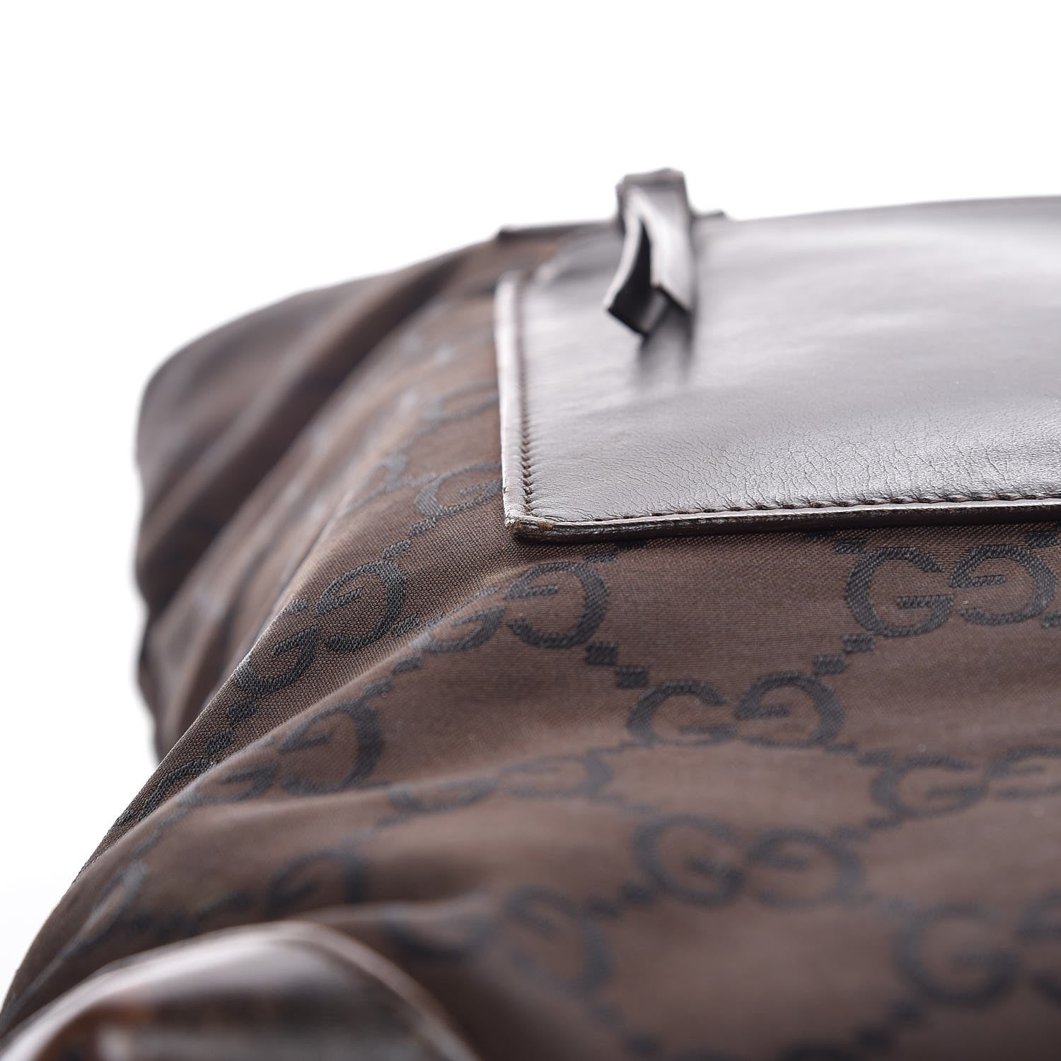 Gucci Nylon Monogram Tote Brown 14 of 17
