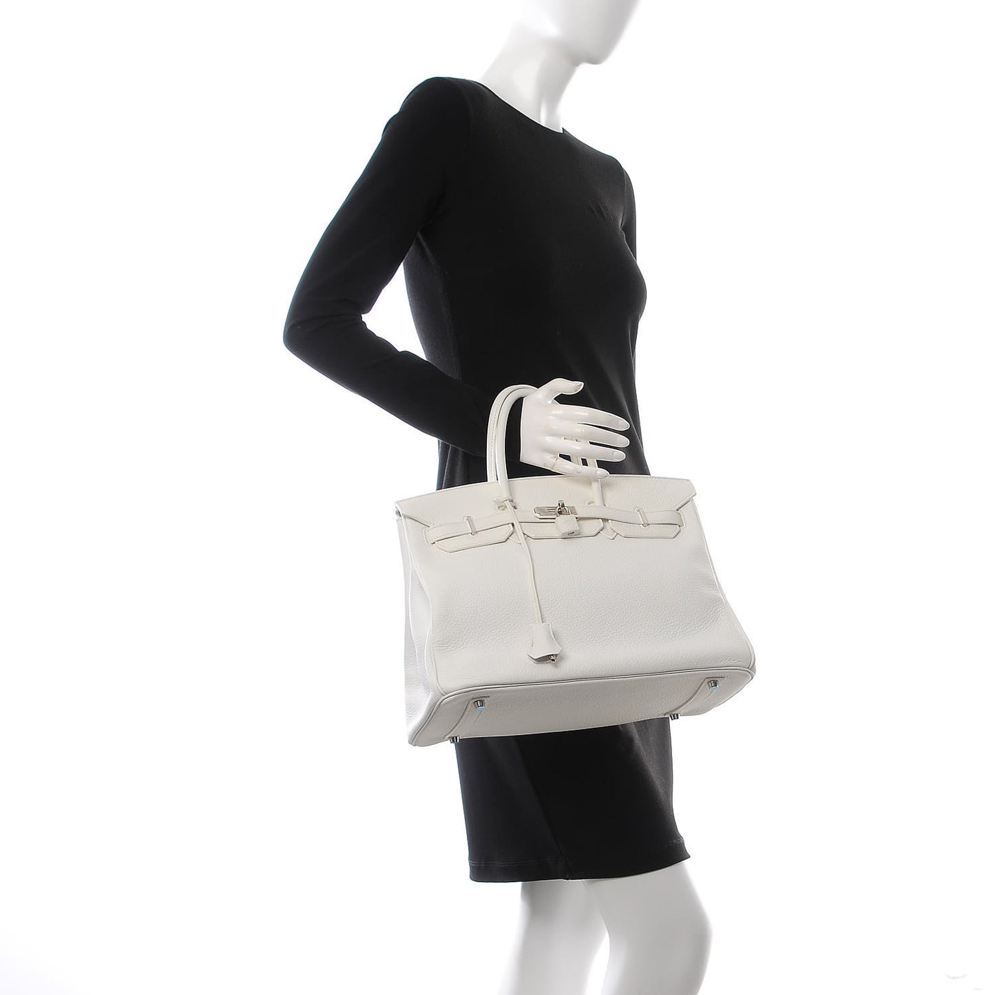 Taurillon Clemence Birkin 35 White