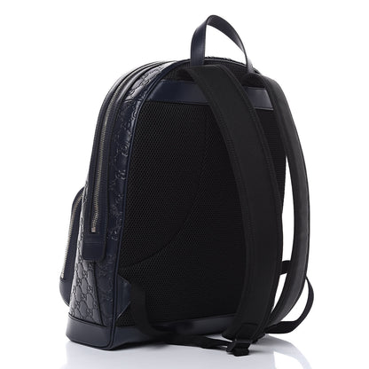 Gucci Guccissima Signature Day Backpack Blue 3 of 10