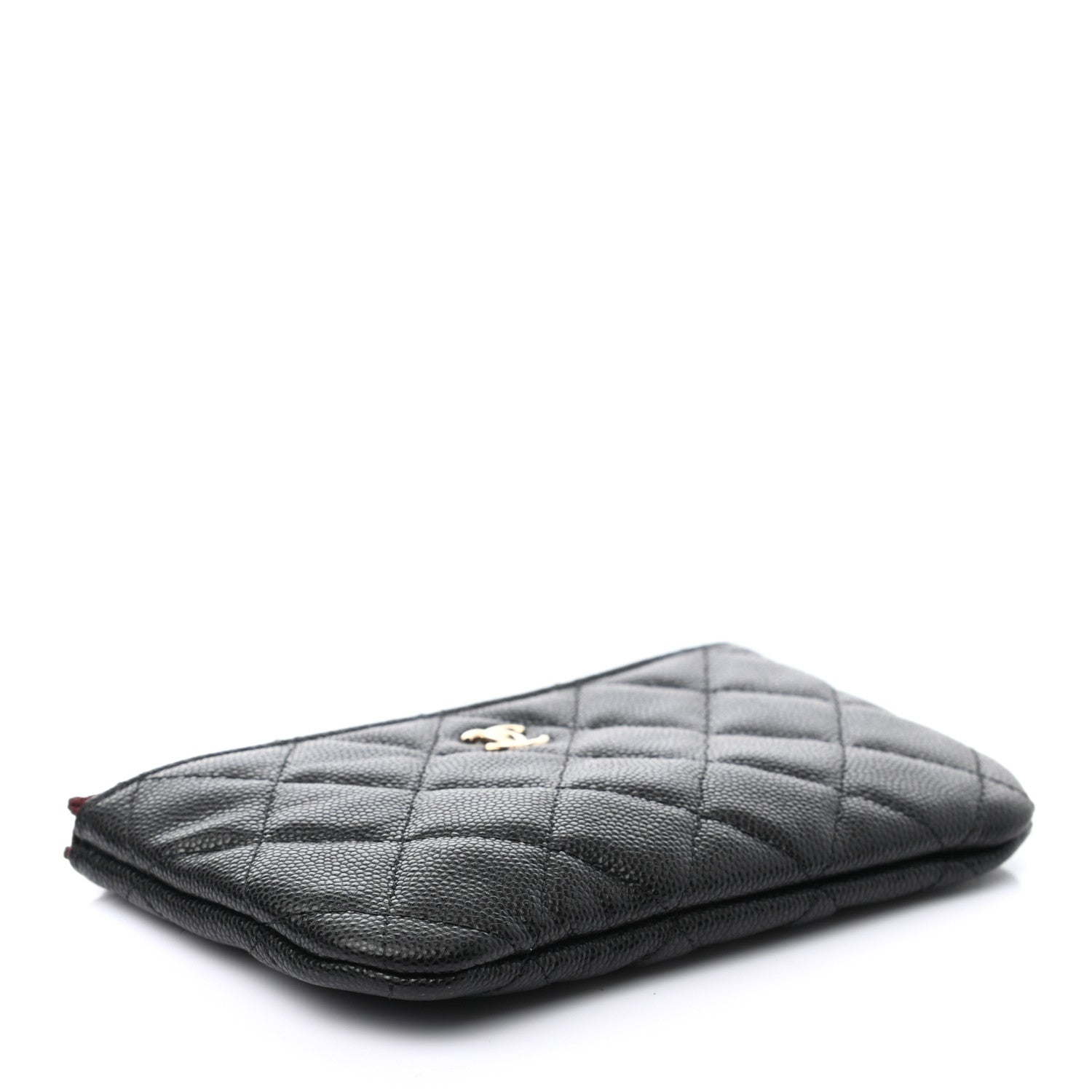 Chanel Caviar Quilted Small Cosmetic Case Black 4 of 7