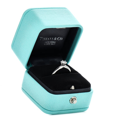 Tiffany Platinum Diamond .31ct Solitaire Engagement Ring 51 5.75 6 of 6