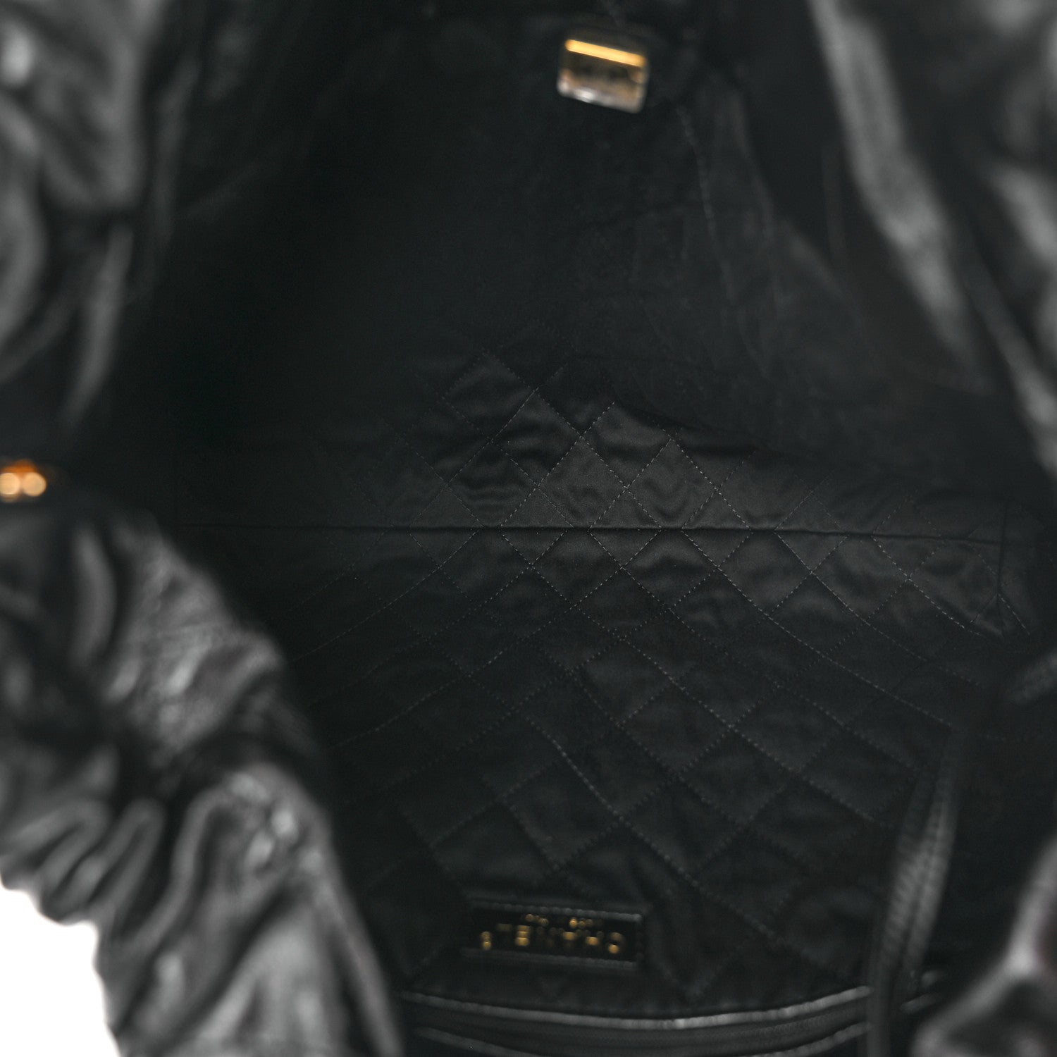 Chanel Shiny Calfskin Quilted Chanel 22 Black 6 of 11